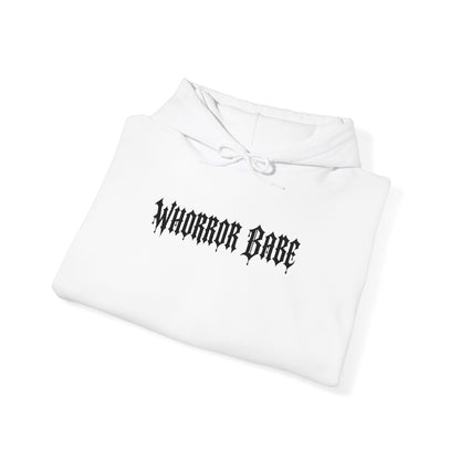 Whorror Babe (Black) Unisex Heavy Blend™ Hooded Sweatshirt