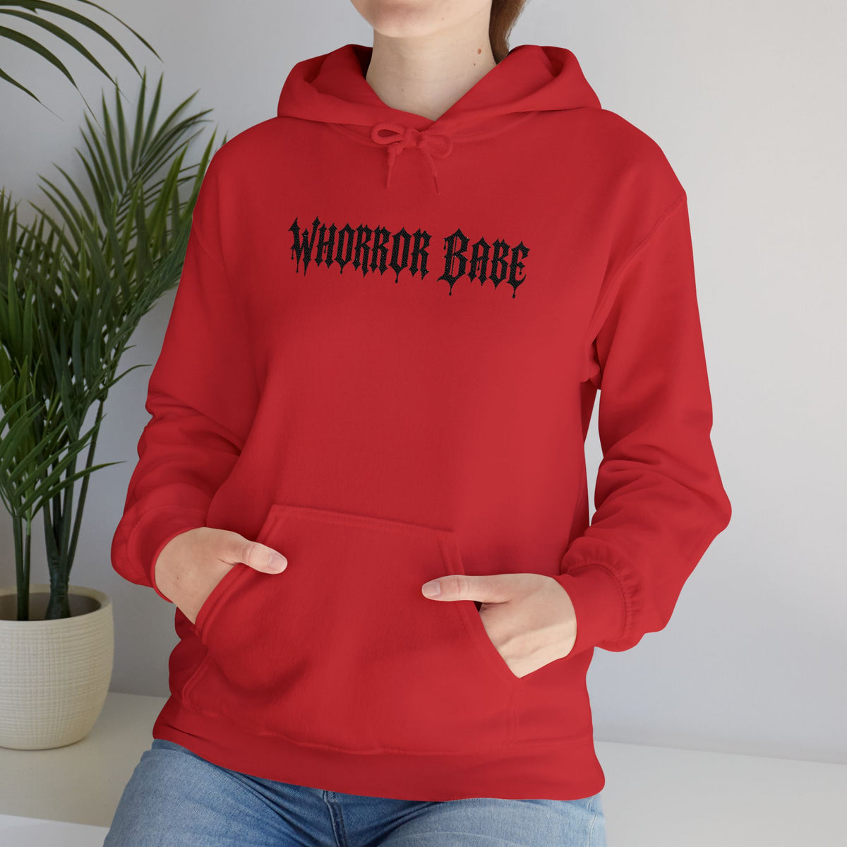 Whorror Babe (Black) Unisex Heavy Blend™ Hooded Sweatshirt