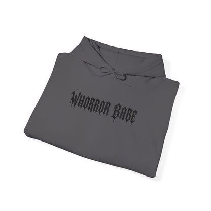 Whorror Babe (Black) Unisex Heavy Blend™ Hooded Sweatshirt