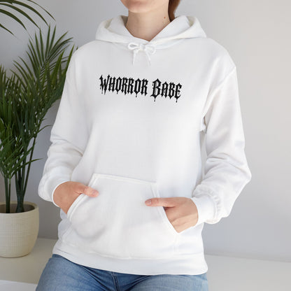 Whorror Babe (Black) Unisex Heavy Blend™ Hooded Sweatshirt