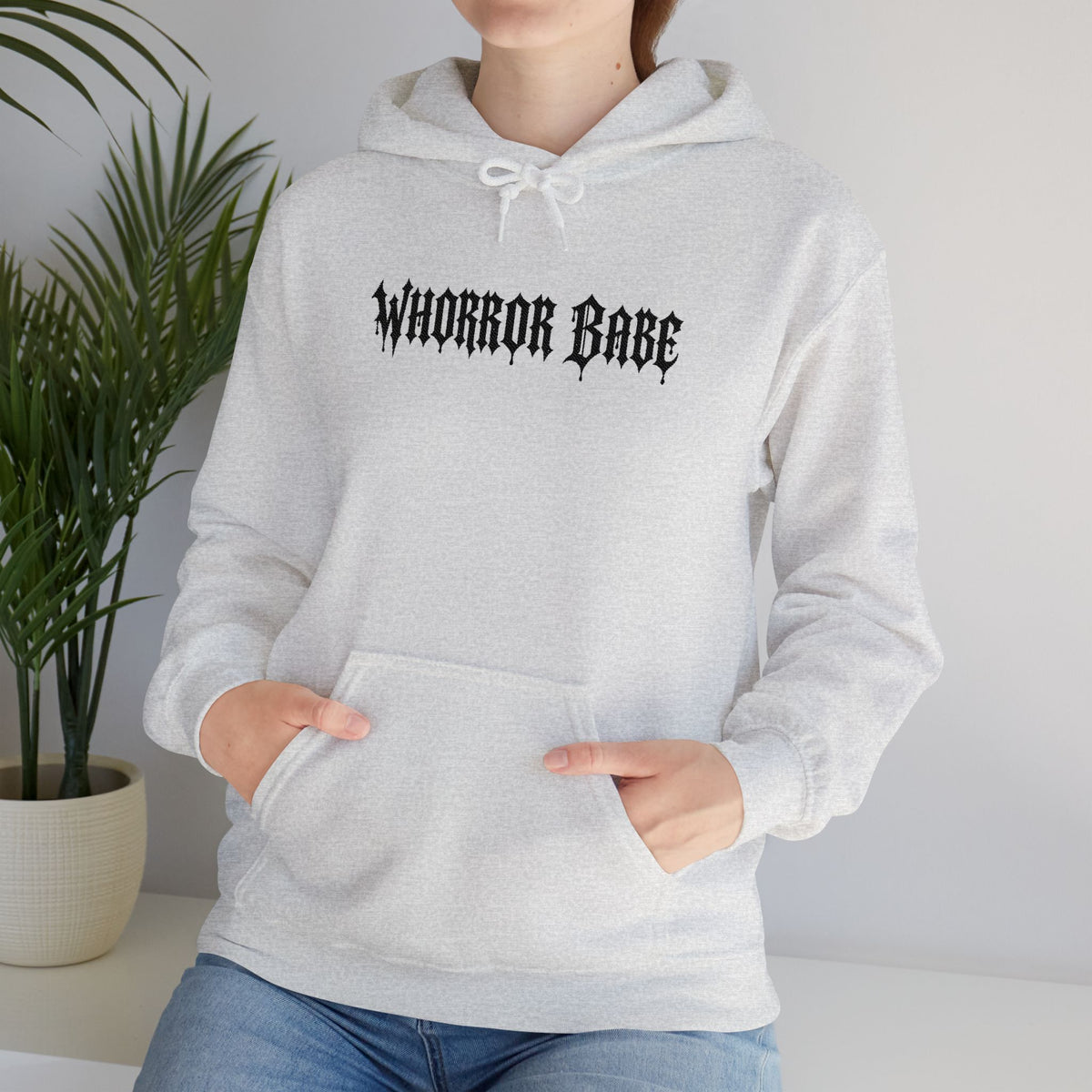 Whorror Babe (Black) Unisex Heavy Blend™ Hooded Sweatshirt