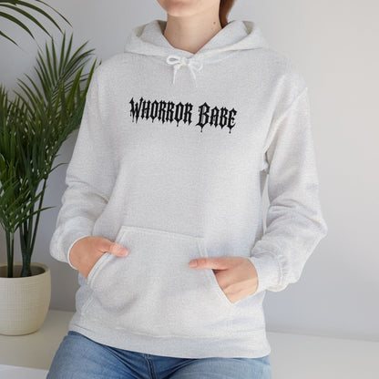Whorror Babe (Black) Unisex Heavy Blend™ Hooded Sweatshirt